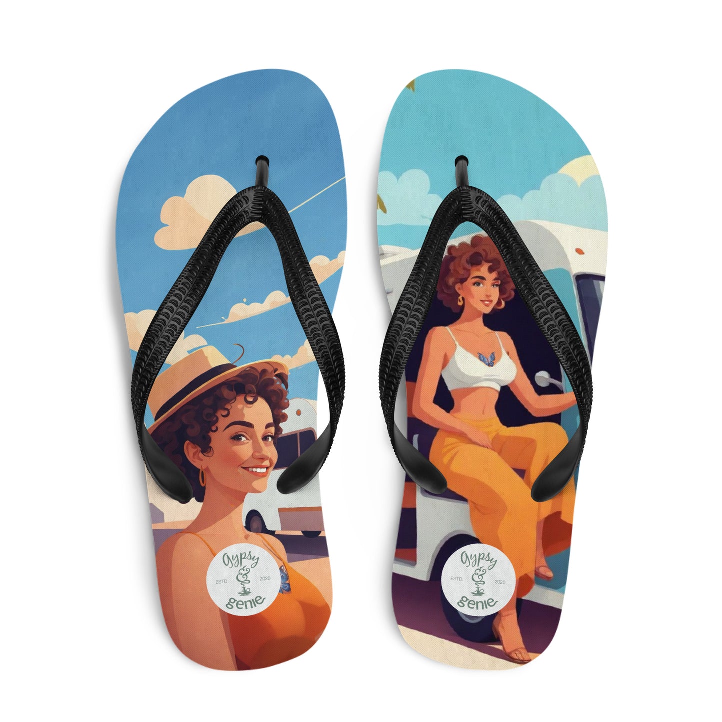 sublimation flip flops white