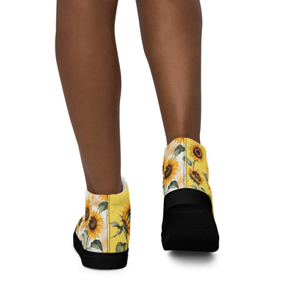 Sunflowers Women's High Top Custom Sneakers