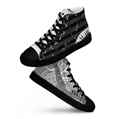 Music Lover Women's High Top Custom Sneakers