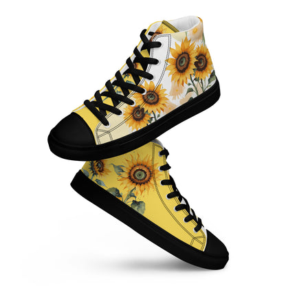 Sunflowers Women's High Top Custom Sneakers