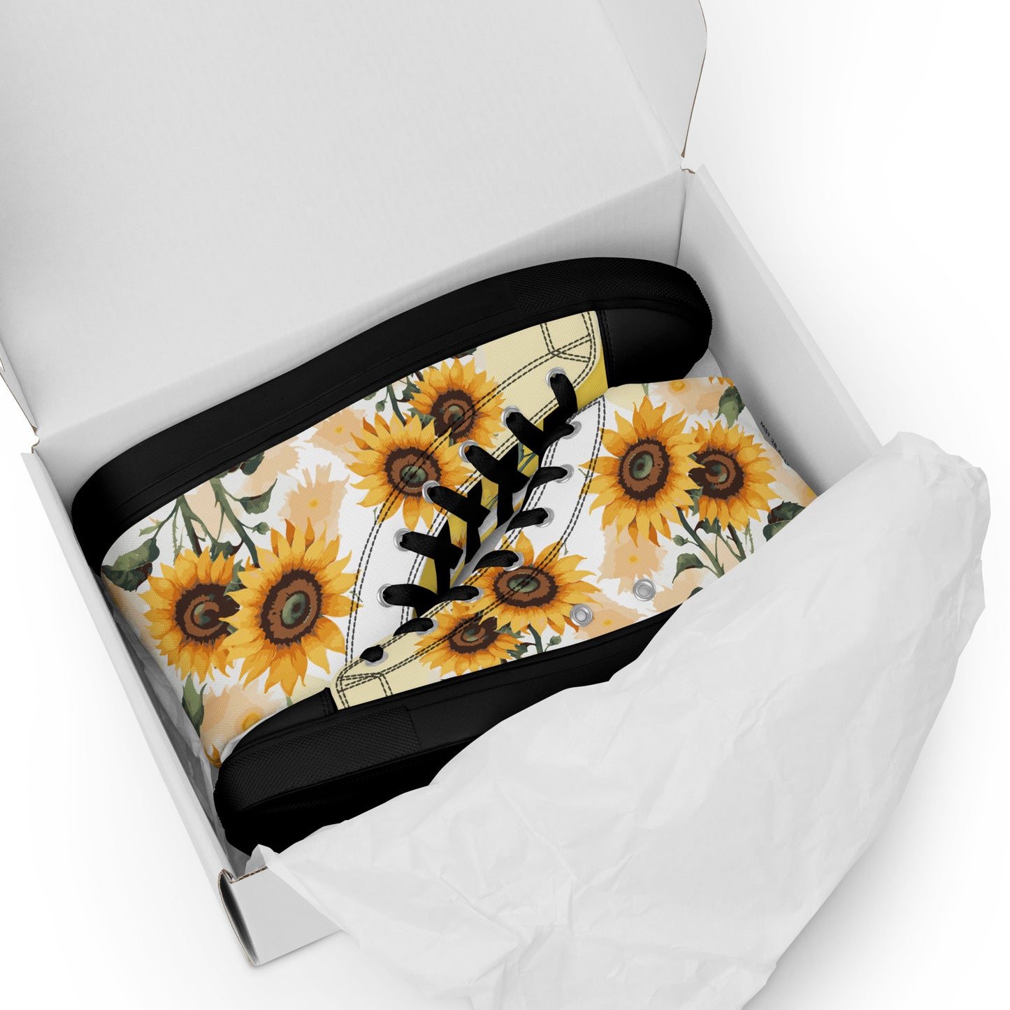 Sunflowers Women's High Top Custom Sneakers