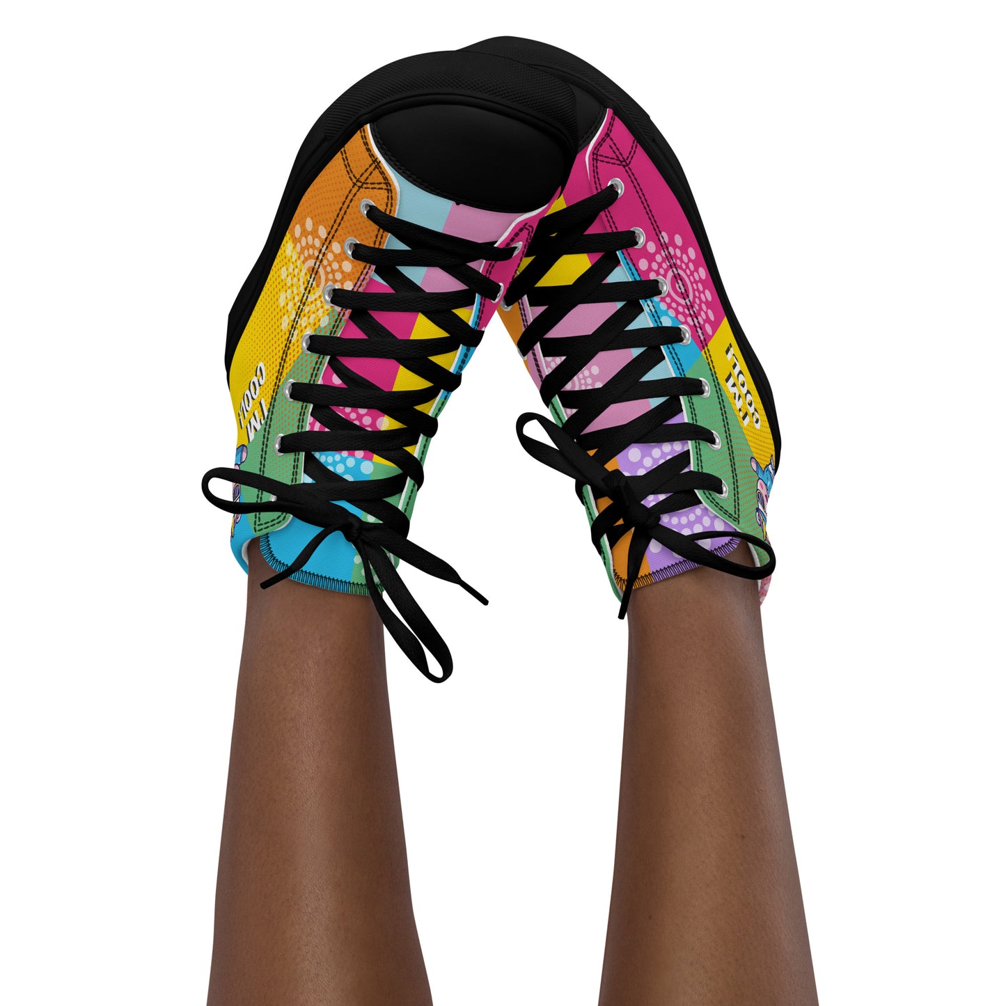 I am cool Woman's High Top Custom Sneakers