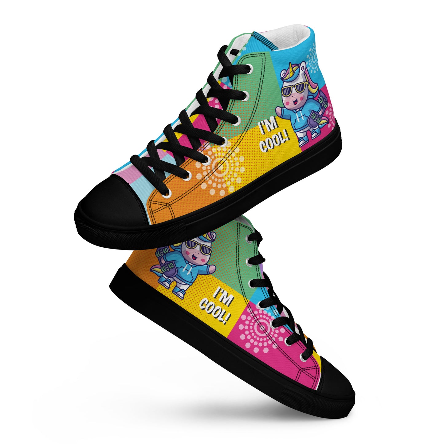 I am cool Woman's High Top Custom Sneakers