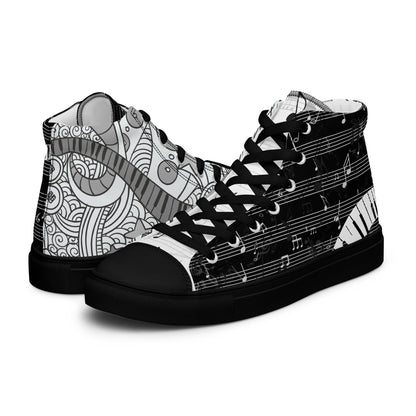 Music Lover Women's High Top Custom Sneakers