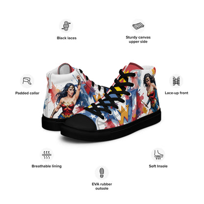 Wonder Woman Women's High Top Custom Sneakers