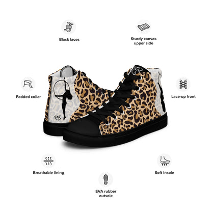 Animal Pattern Customised Business Women's High Top Custom Sneakers