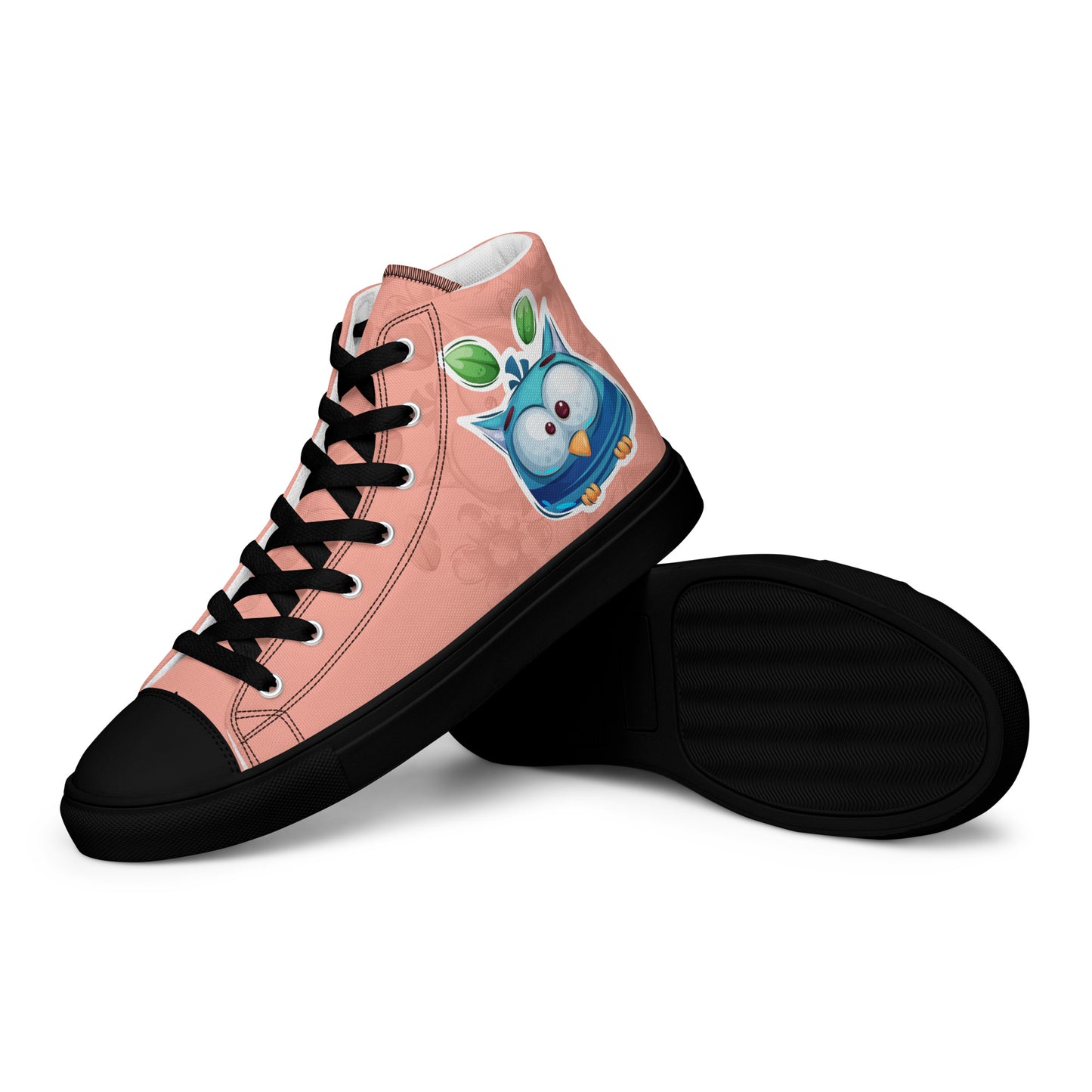 Blue Owl Women's High Top Custom Sneakers