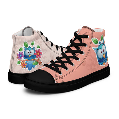 Blue Owl Women's High Top Custom Sneakers