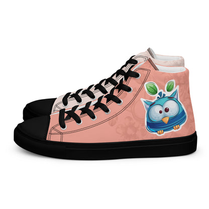 Blue Owl Women's High Top Custom Sneakers