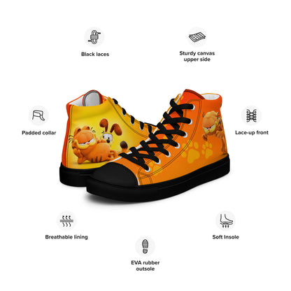 Garfield I hate Mondays Women's High Top Custom Sneakers