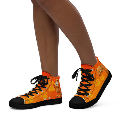 Garfield I hate Mondays Women's High Top Custom Sneakers