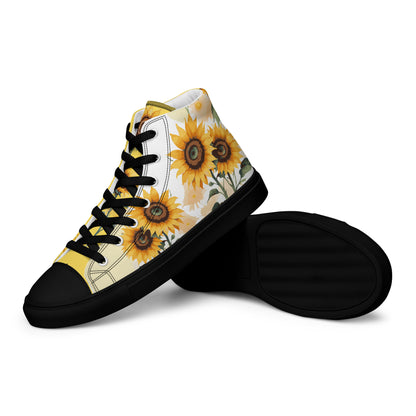 Sunflowers Women's High Top Custom Sneakers