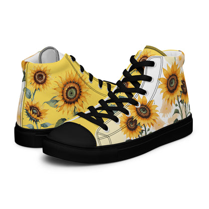 Sunflowers Women's High Top Custom Sneakers