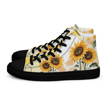 Sunflowers Women's High Top Custom Sneakers