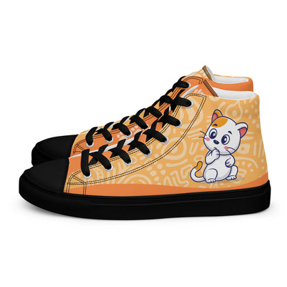 Cute Cat Women's High Top Custom Sneakers