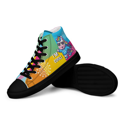 I am cool Woman's High Top Custom Sneakers