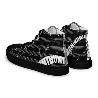 Music Lover Women's High Top Custom Sneakers