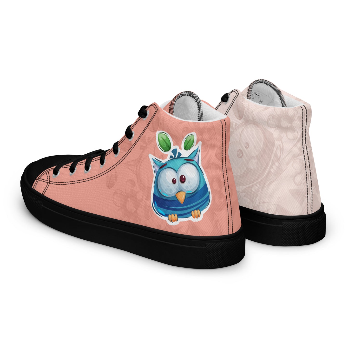 Blue Owl Women's High Top Custom Sneakers