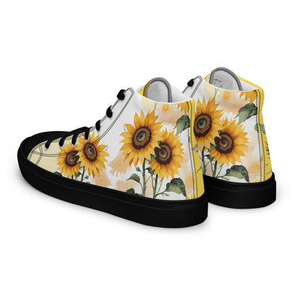 Sunflowers Women's High Top Custom Sneakers