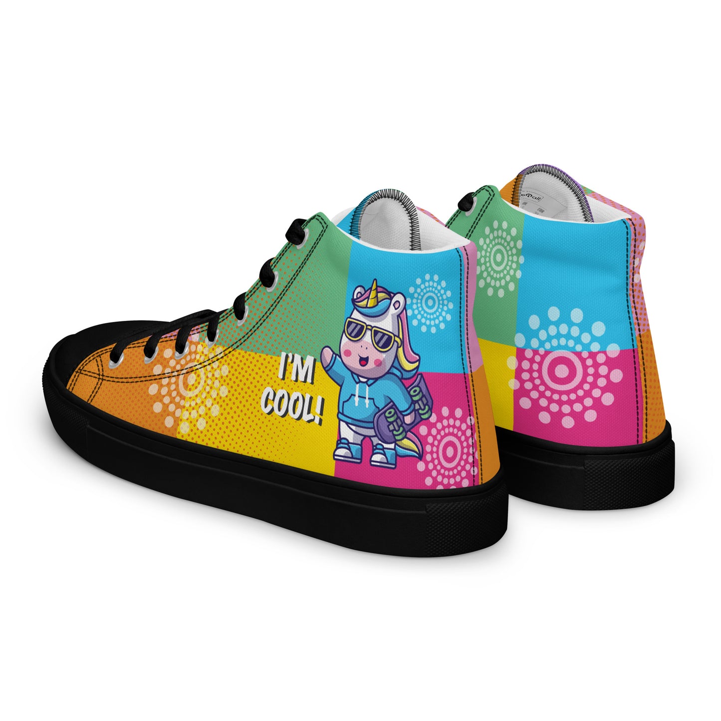 I am cool Woman's High Top Custom Sneakers