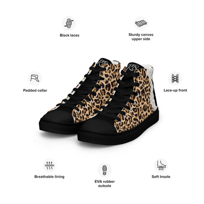 Animal Pattern Customised Business Women's High Top Custom Sneakers