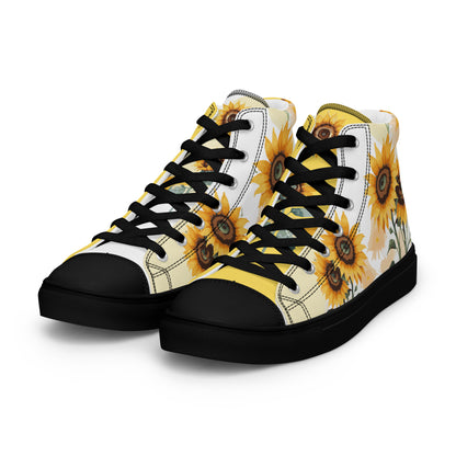 Sunflowers Women's High Top Custom Sneakers