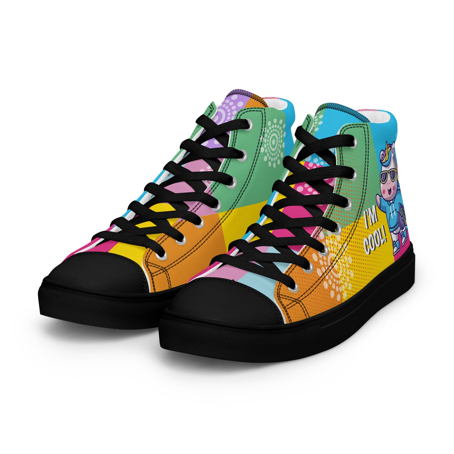 I am cool Woman's High Top Custom Sneakers