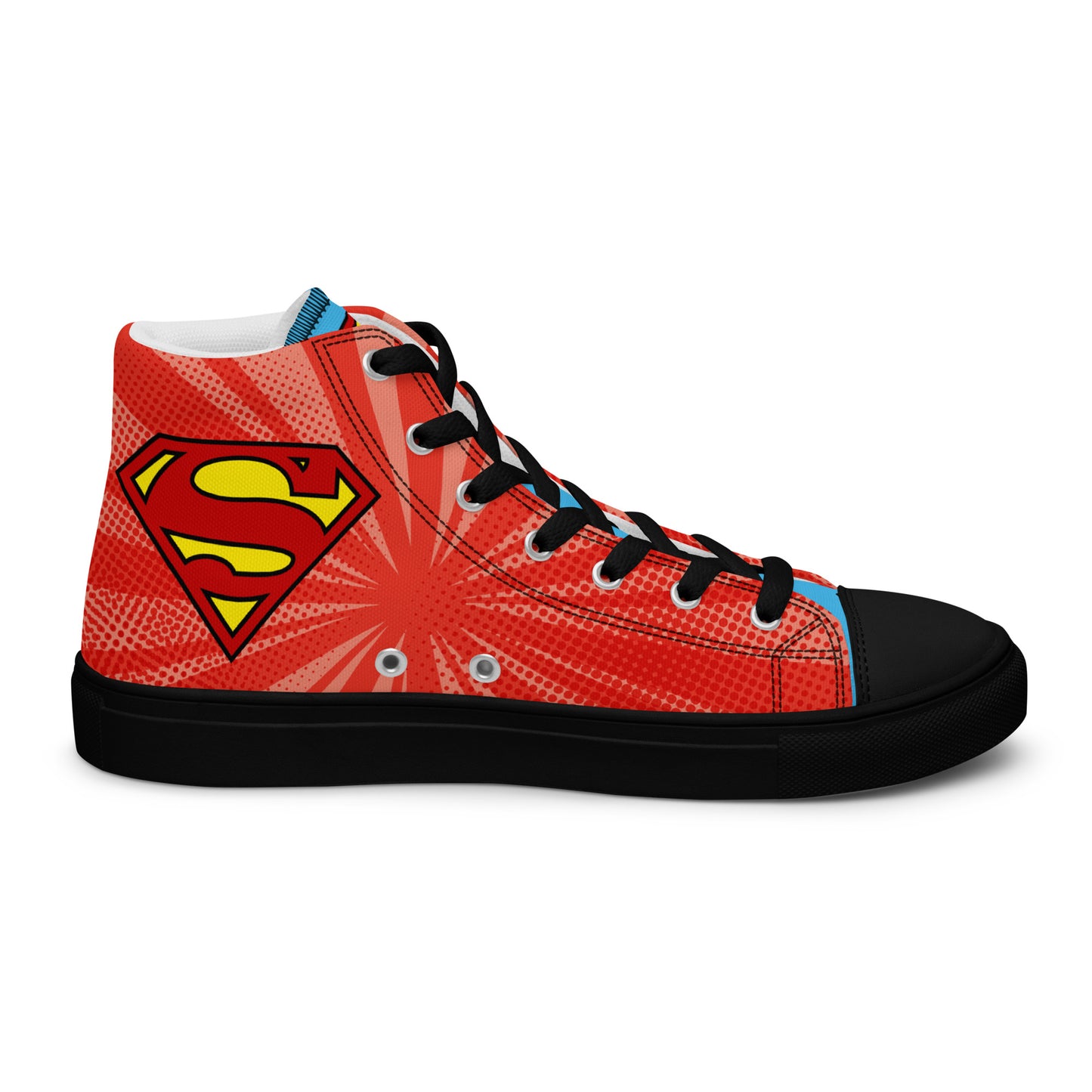 Supergirl Pop-Art Women's High Top Custom Sneakers