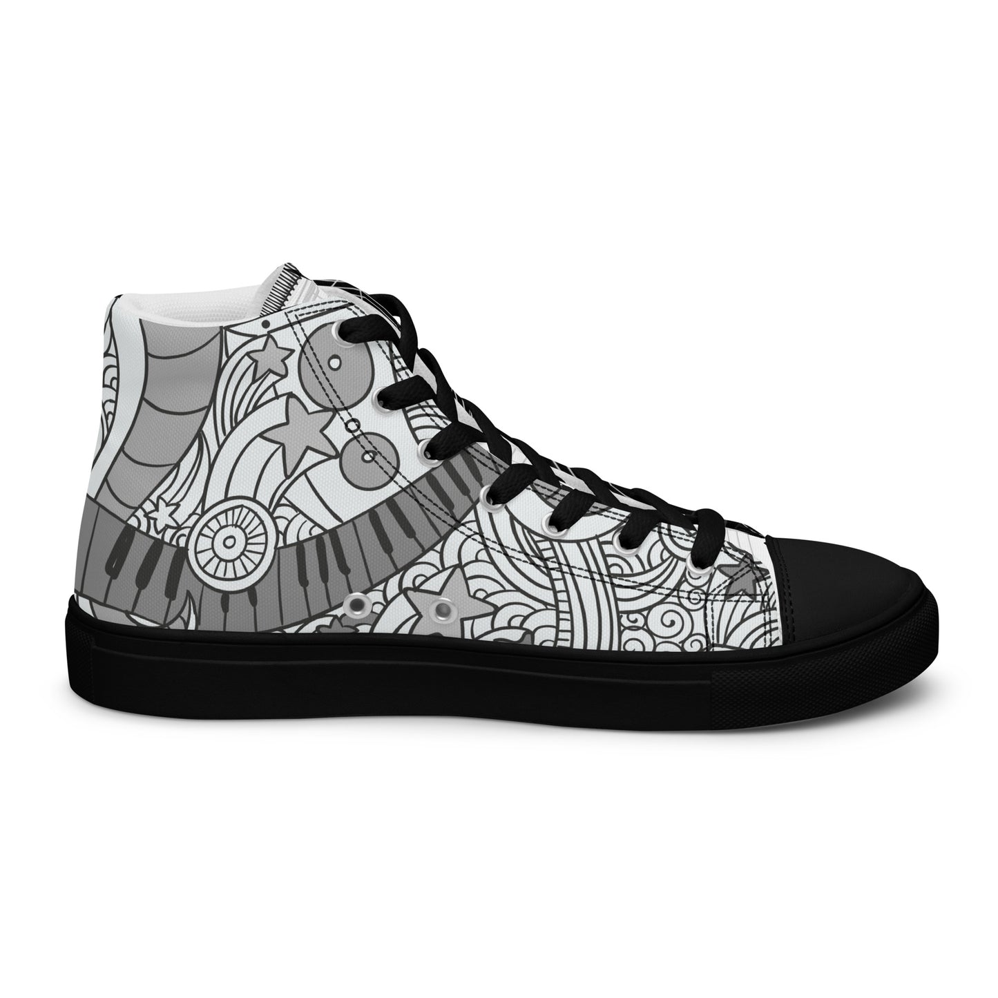 Music Lover Women's High Top Custom Sneakers