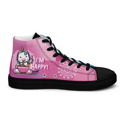 Colourful Cartoons Women's High Top Custom Sneakers