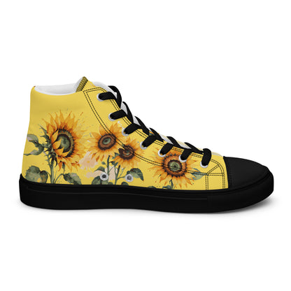 Sunflowers Women's High Top Custom Sneakers