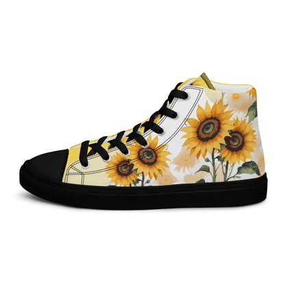 Sunflowers Women's High Top Custom Sneakers