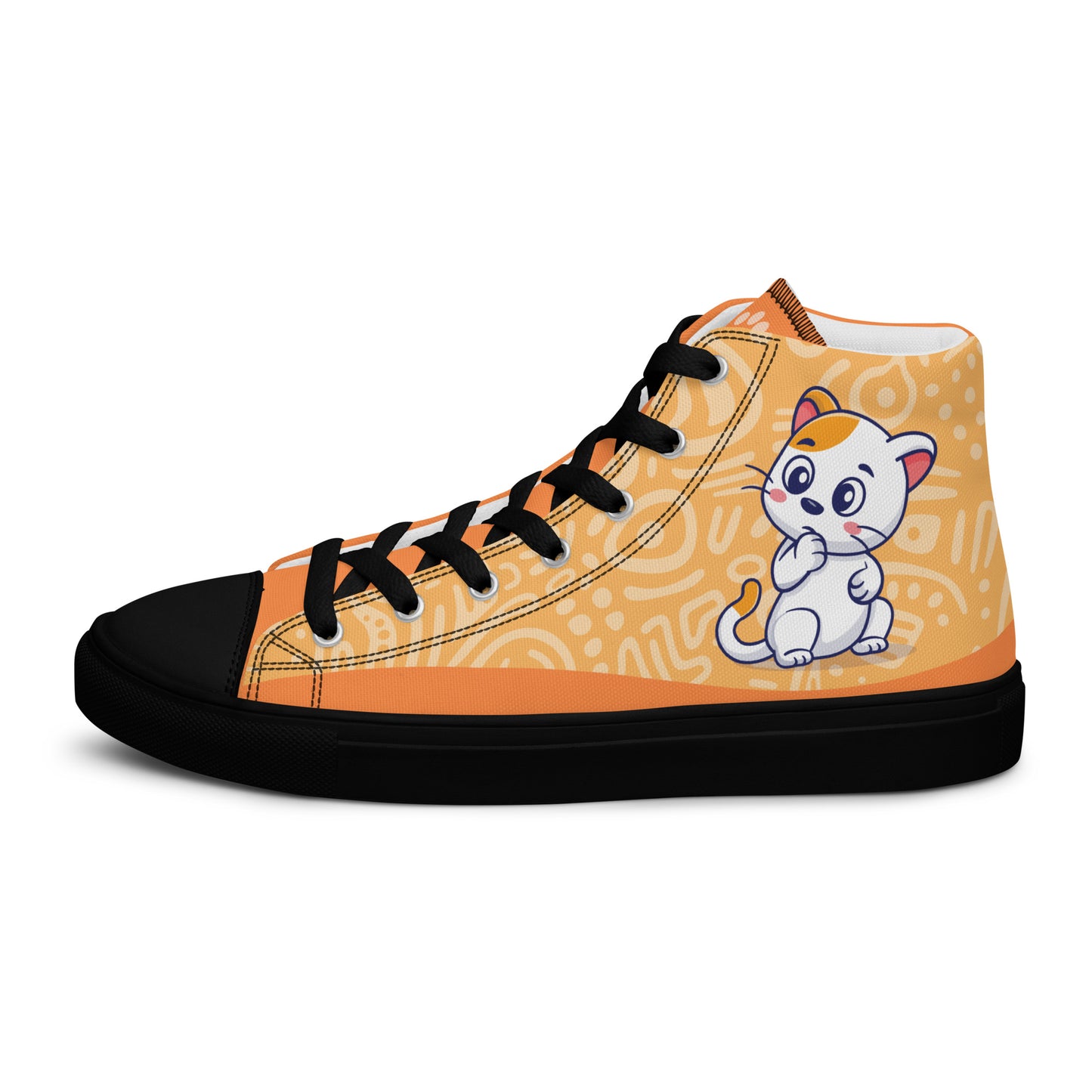 Cute Cat Women's High Top Custom Sneakers