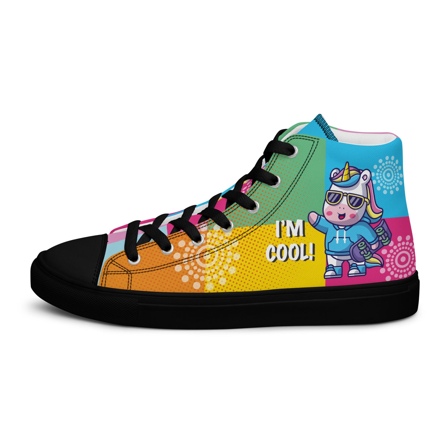 I am cool Woman's High Top Custom Sneakers