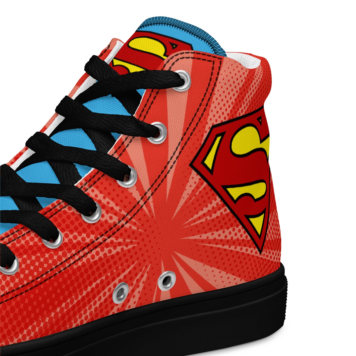 Supergirl Pop-Art Women's High Top Custom Sneakers