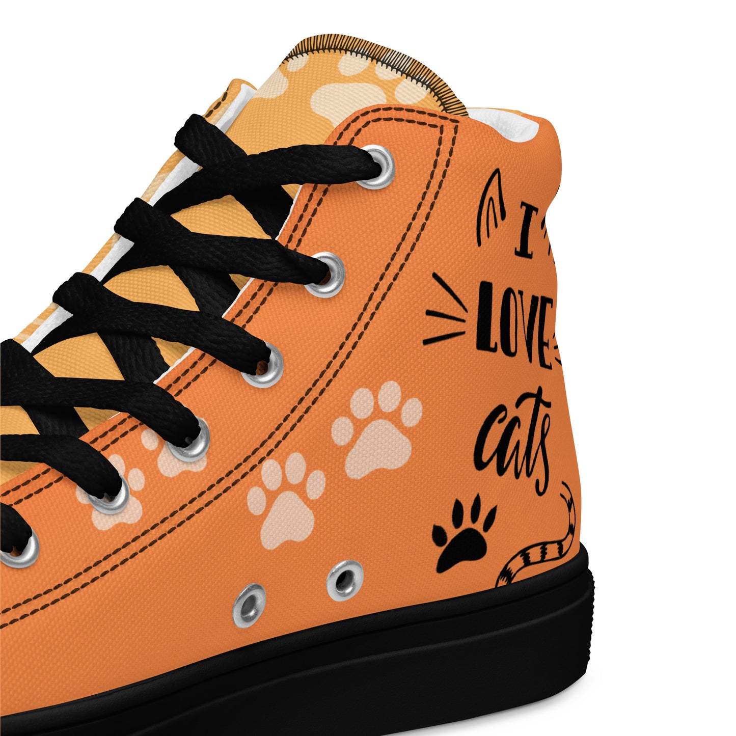 Cute Cat Women's High Top Custom Sneakers