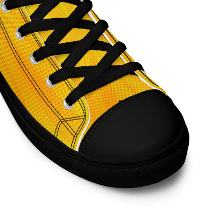 Superman Yellow Women's High Top Custom Sneakers