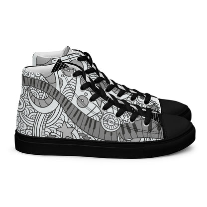 Music Lover Women's High Top Custom Sneakers