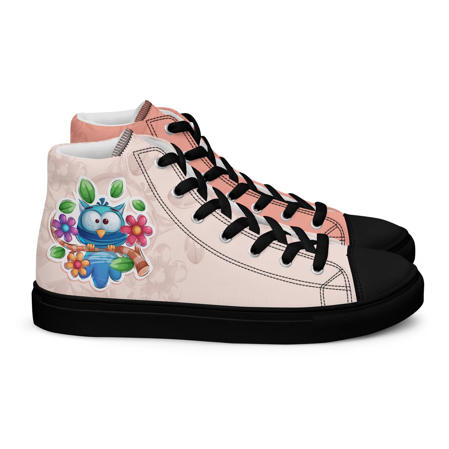 Blue Owl Women's High Top Custom Sneakers