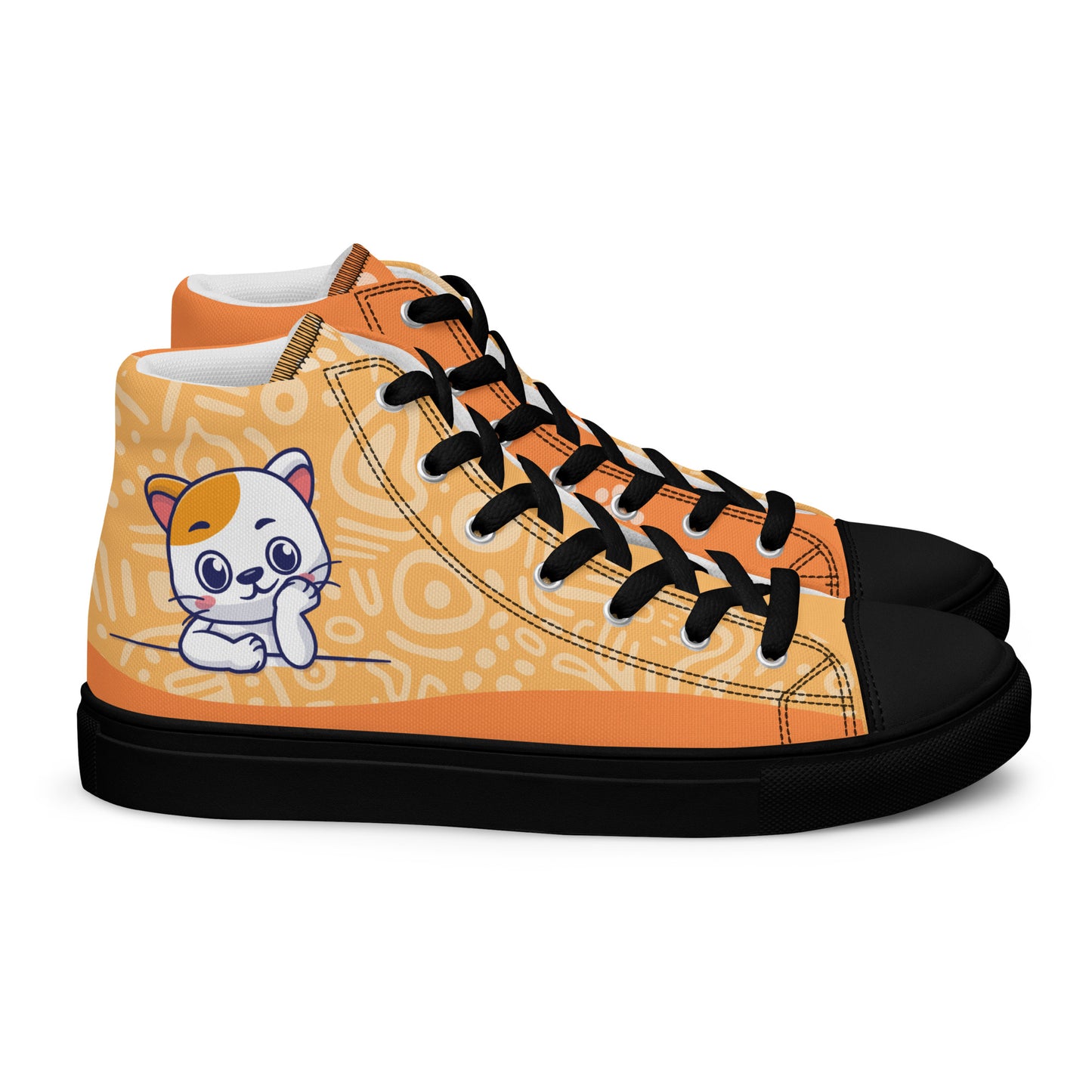 Cute Cat Women's High Top Custom Sneakers