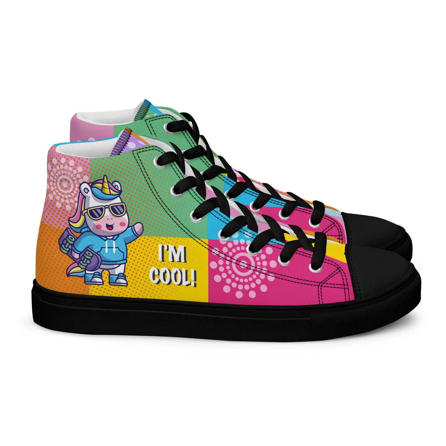 I am cool Woman's High Top Custom Sneakers