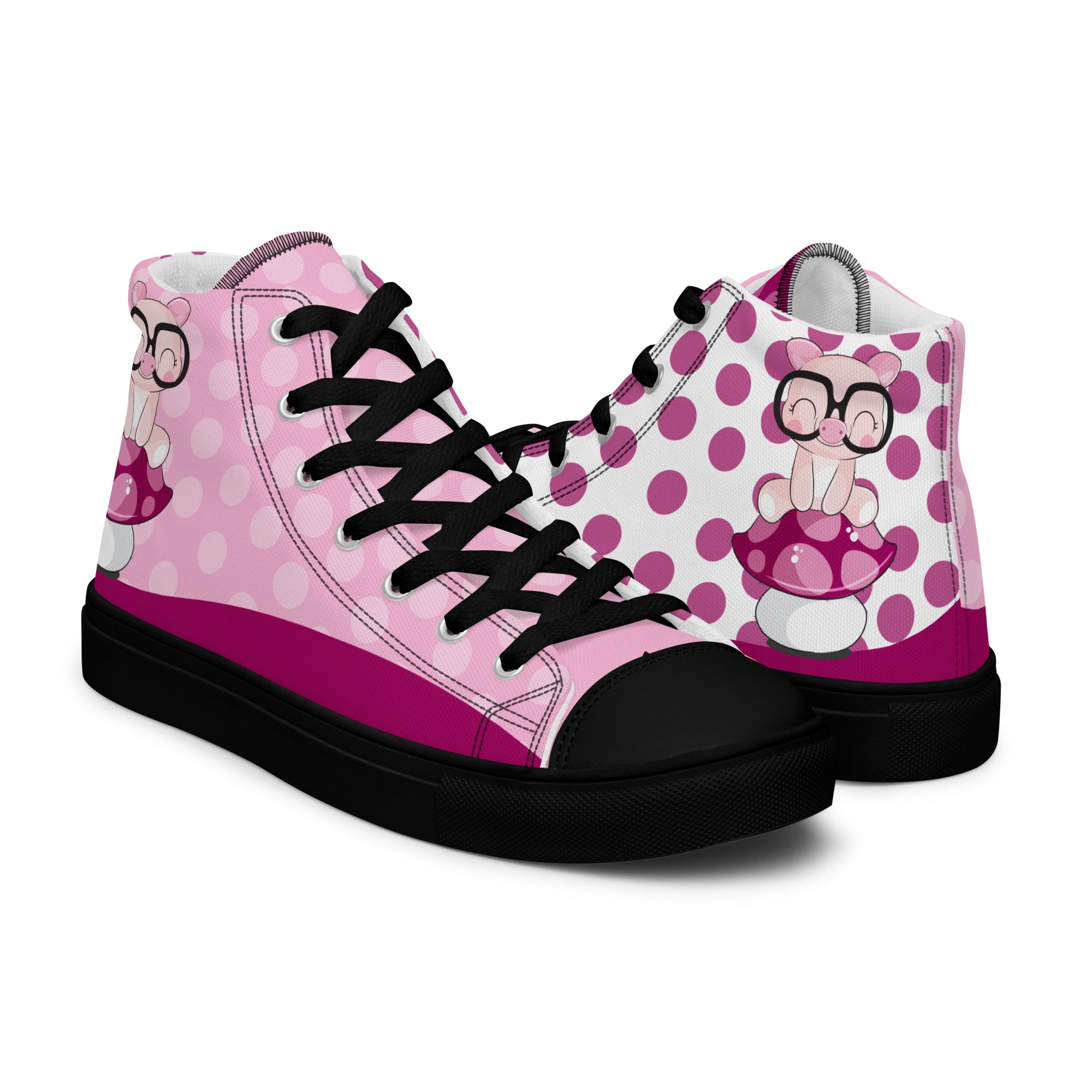 Polka dot canvas shoes best sale