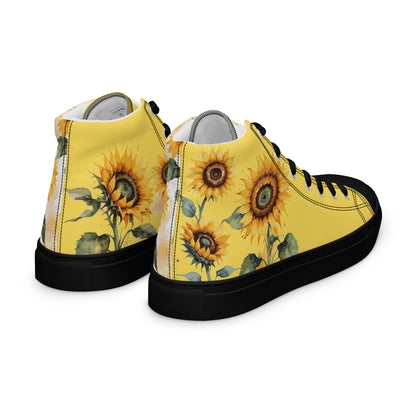 Sunflowers Women's High Top Custom Sneakers