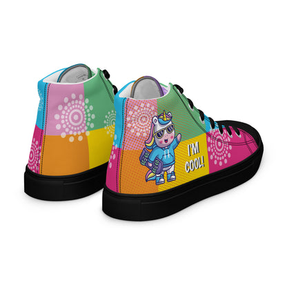 I am cool Woman's High Top Custom Sneakers