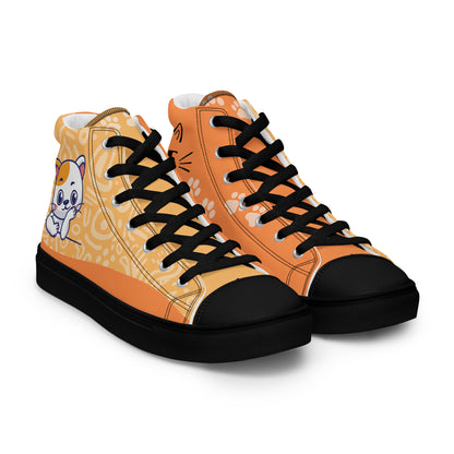 Cute Cat Women's High Top Custom Sneakers