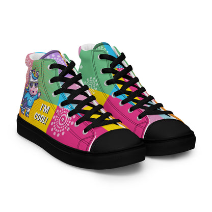 I am cool Woman's High Top Custom Sneakers