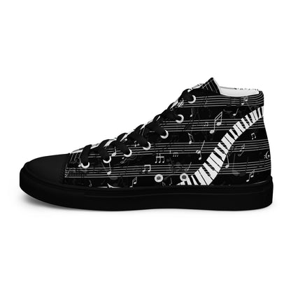 Music Lover Women's High Top Custom Sneakers