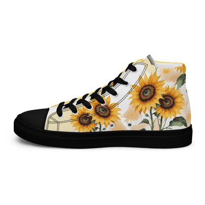 Sunflowers Women's High Top Custom Sneakers