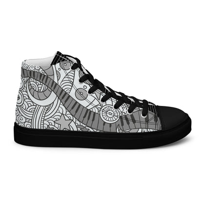 Music Lover Women's High Top Custom Sneakers