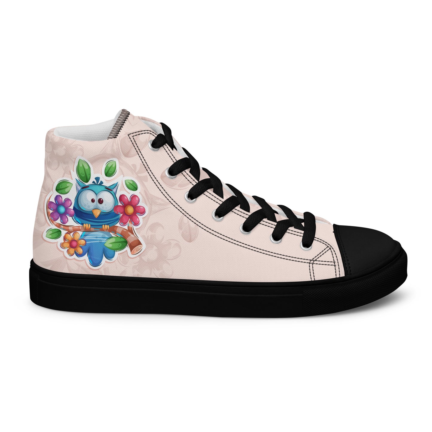 Blue Owl Women's High Top Custom Sneakers